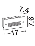 Spot incastrat exterior fatade/trepte Nova Luce POLKA 9030774