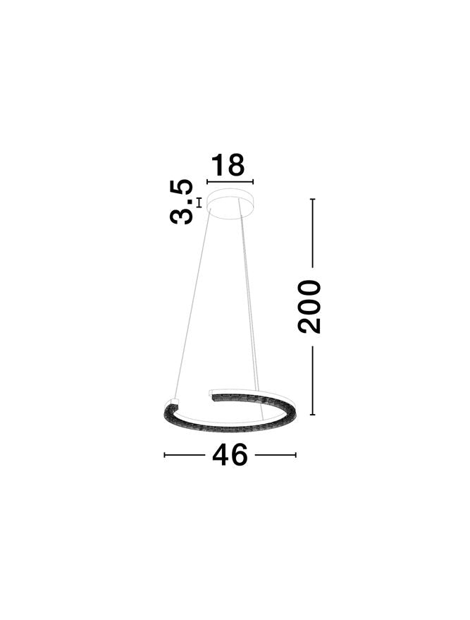 Lustra Nova Luce GLEAMY 9030952