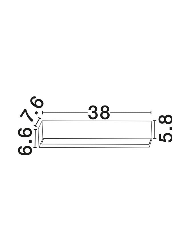 Aplica exterior lineara Nova Luce PRISMATIC 9041107