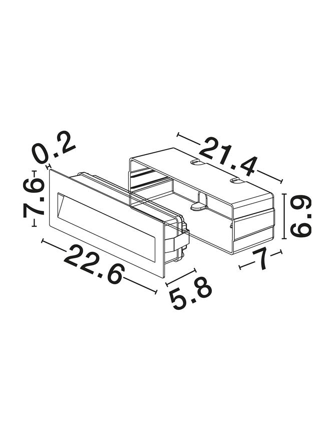 Spot incastrat exterior fatade/trepte Nova Luce RAY 9041129