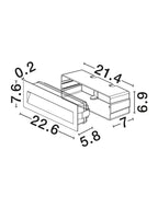 Spot incastrat exterior fatade/trepte Nova Luce RAY 9041130