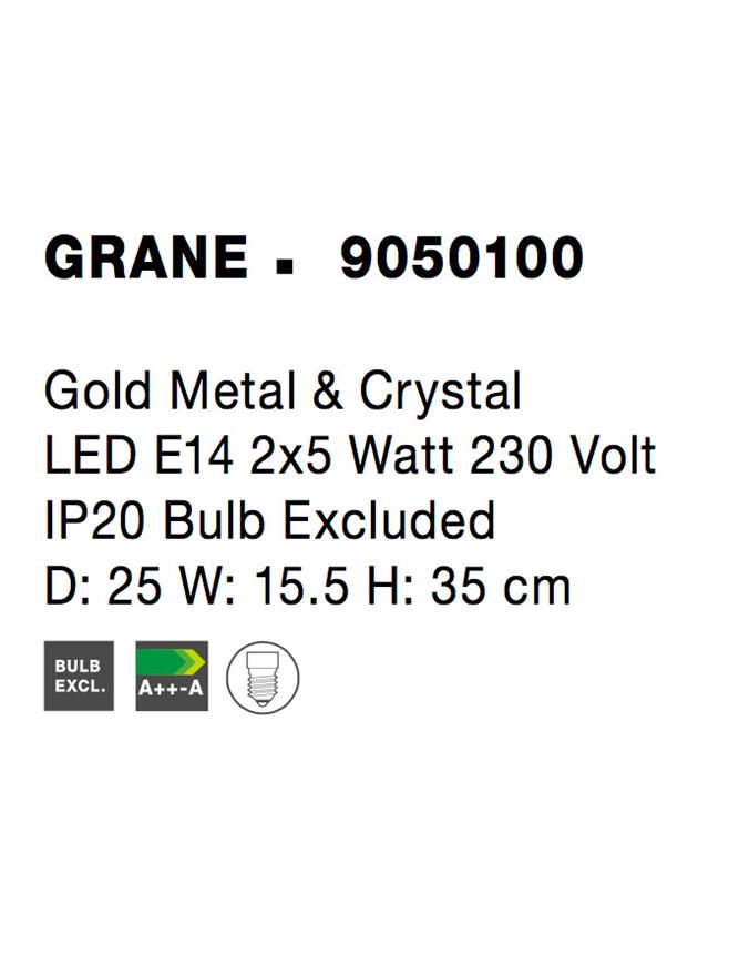Aplica Nova Luce GRANE 9050100