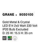 Aplica Nova Luce GRANE 9050100