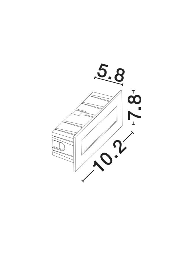 Spot incastrat exterior fatade/trepte Nova Luce OLIN 9050705
