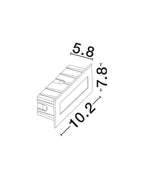 Spot incastrat exterior fatade/trepte Nova Luce OLIN 9050706