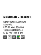 Aplica baie Nova Luce MONDRIAN 9053201