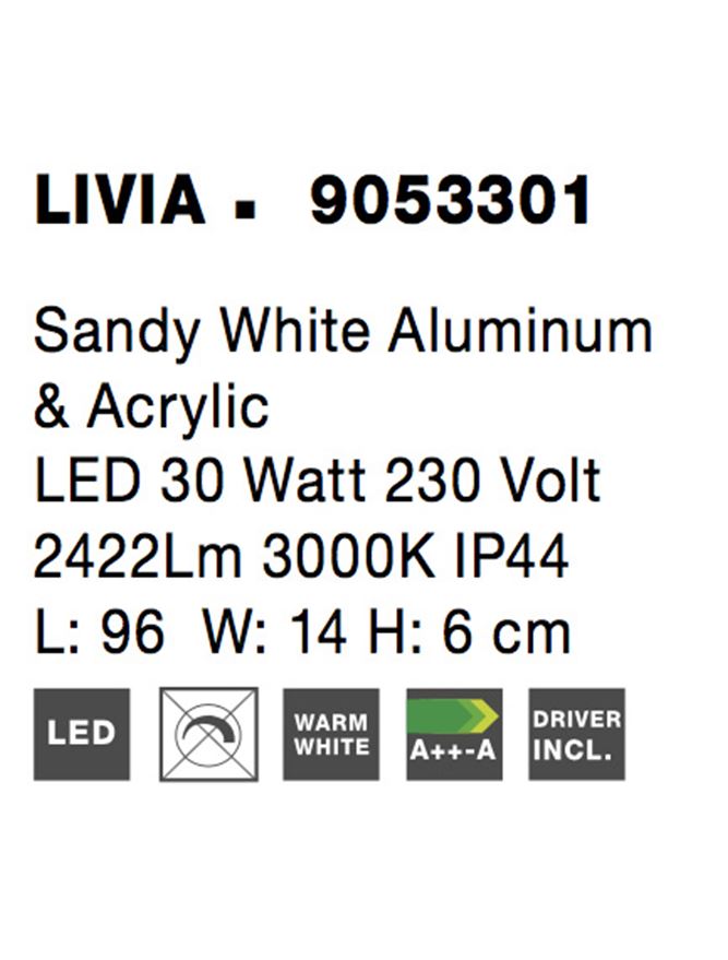 Aplica baie Nova Luce LIVIA 9053301