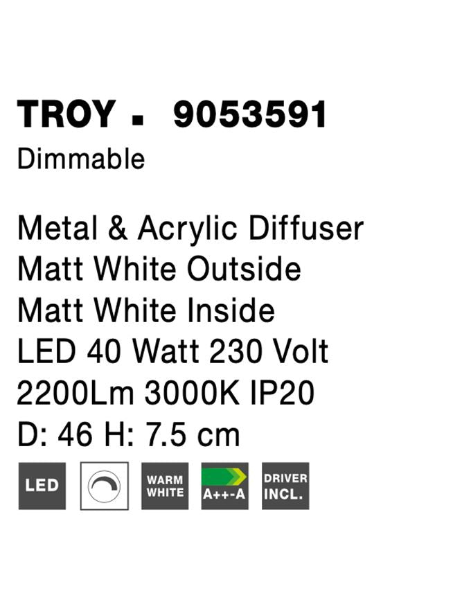 Plafoniera Nova Luce TROY 9053591