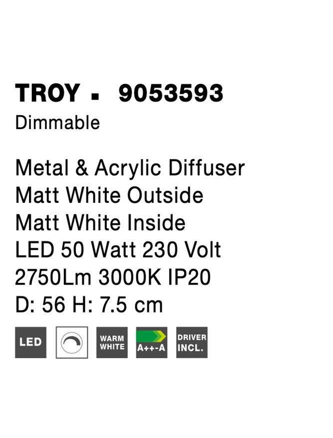 Plafoniera Nova Luce TROY 9053593