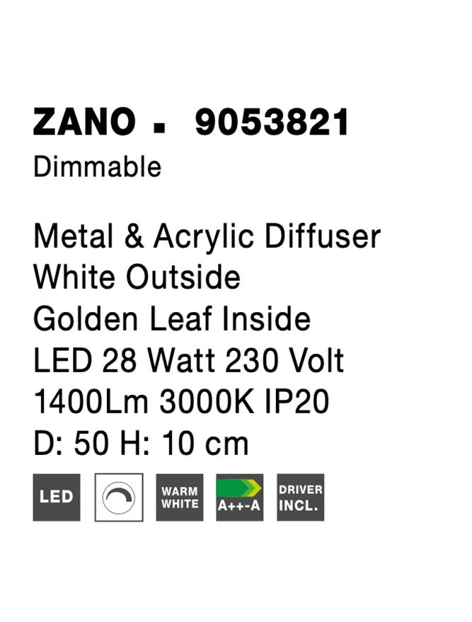 Plafoniera Nova Luce ZANO 9053821