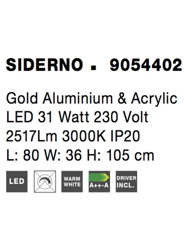 Lampadar Nova Luce SIDERNO 9054402