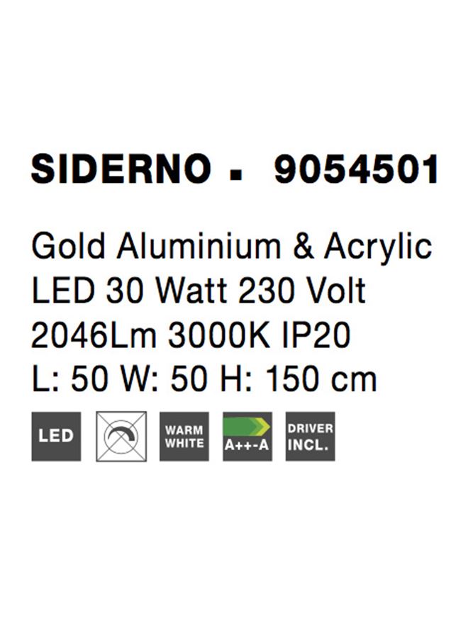 Lustra Nova Luce SIDERNO 9054501