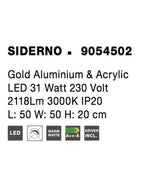 Plafoniera Nova Luce SIDERNO 9054502