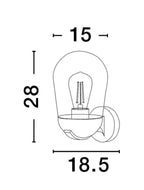 Aplica exterior Nova Luce OMIKA 9060194