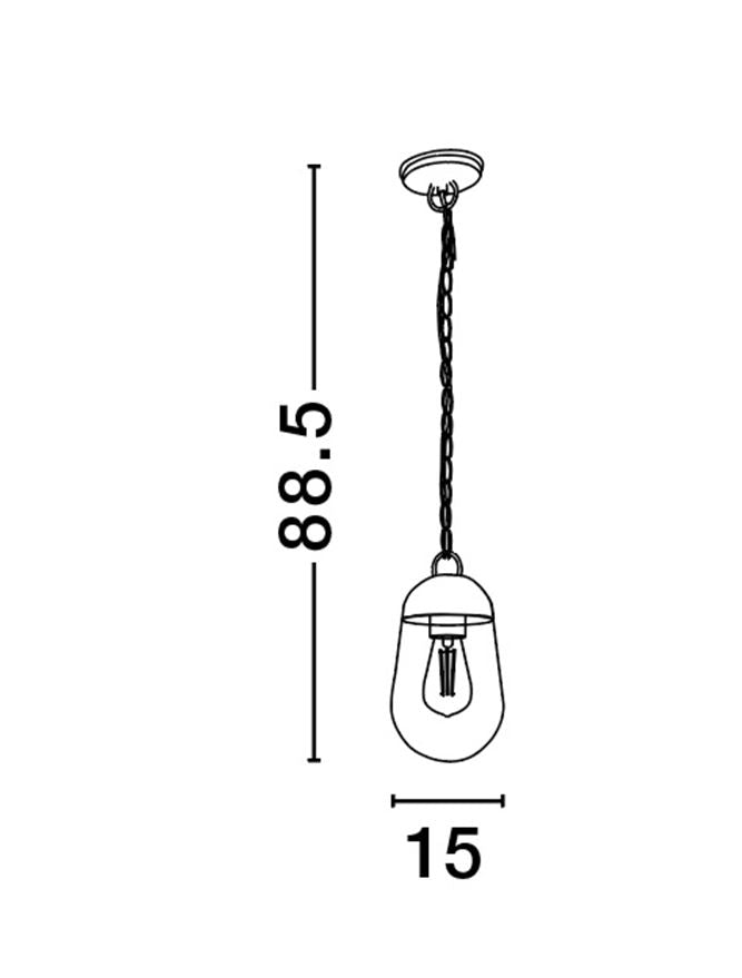 Pendul exterior Nova Luce OMIKA 9060197