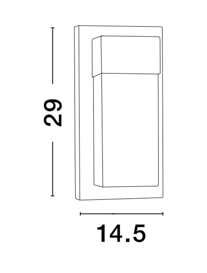 Aplica exterior Nova Luce LETO 9060202