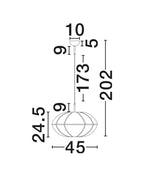 Pendul Nova Luce BRERA 9061106