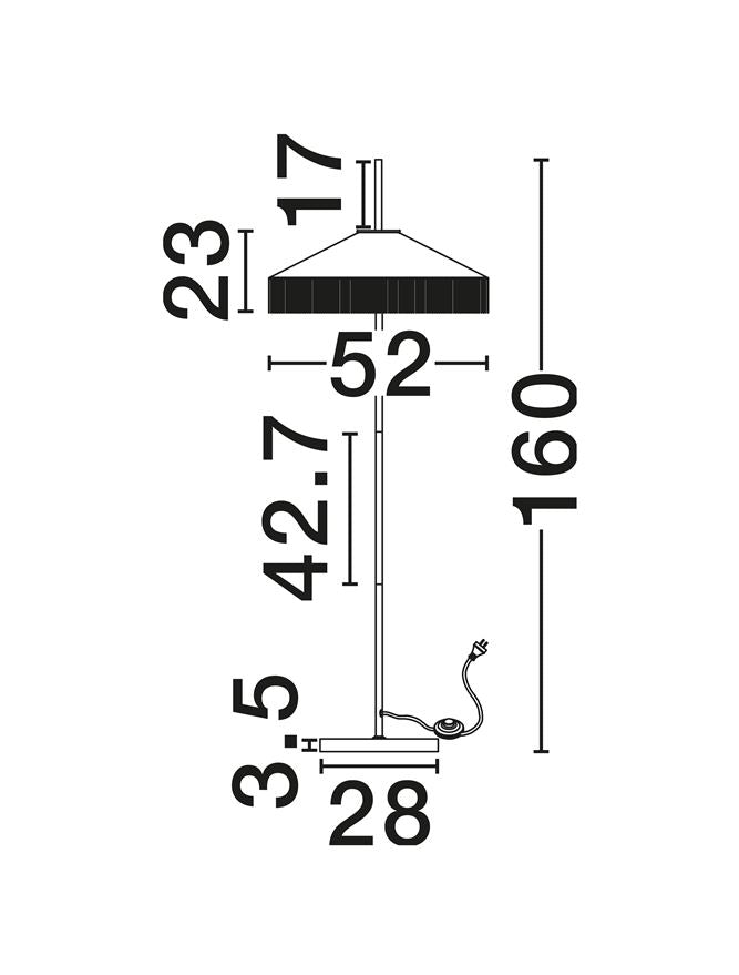Lampadar Nova Luce VELVY 9061132