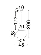 Pendul Nova Luce VELISS 9061133