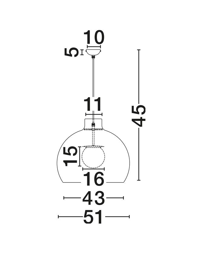 Pendul exterior Nova Luce PALS 9061161