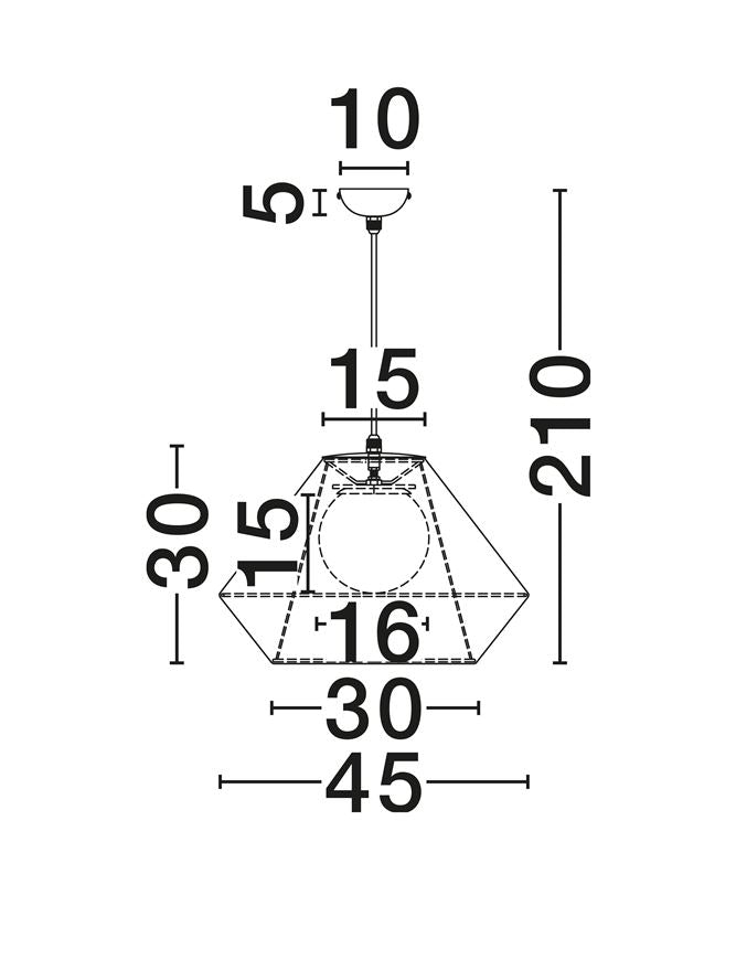 Pendul exterior Nova Luce AELL 9061163