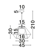 Pendul exterior Nova Luce AELL 9061163