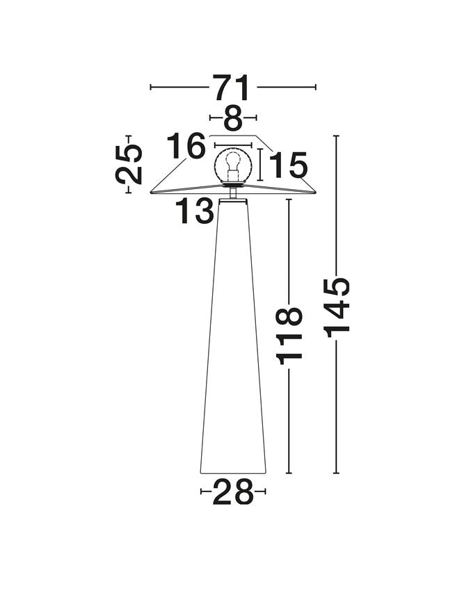 Lampadar exterior Nova Luce PLOM 9061165