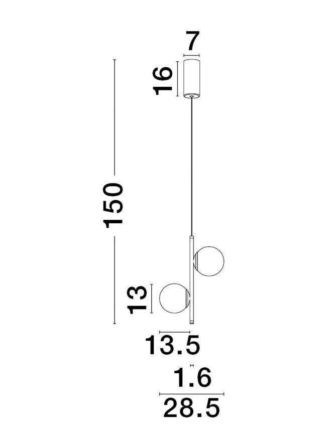 Pendul Nova Luce NUVOLE 9061436