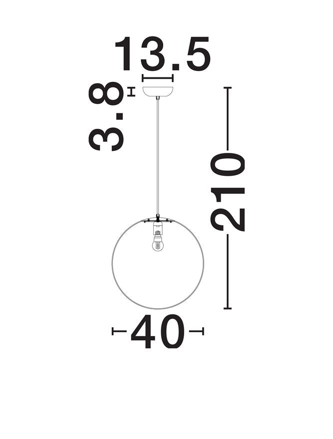 Pendul Nova Luce WABI 9070621