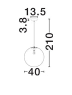 Pendul Nova Luce WABI 9070621