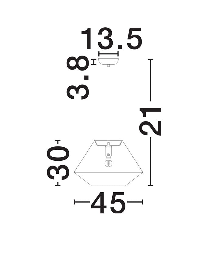 Pendul Nova Luce WABI 9070622