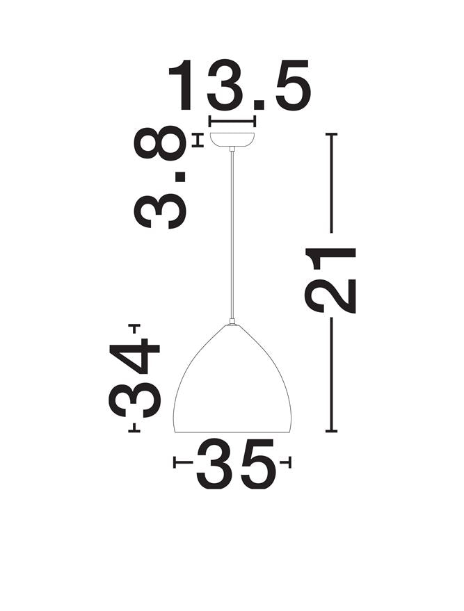 Pendul Nova Luce WABI 9070623