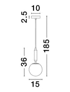 Pendul Nova Luce MONET 9080124