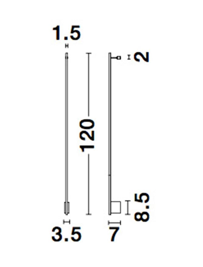 Aplica Nova Luce GROPIUS 9081120
