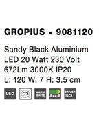 Aplica Nova Luce GROPIUS 9081120