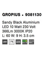 Aplica Nova Luce GROPIUS 9081130