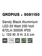 Aplica Nova Luce GROPIUS 9081150