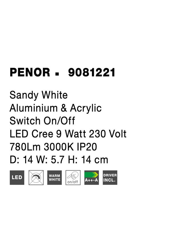 Aplica Nova Luce PENOR 9081221