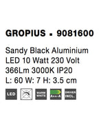 Aplica Nova Luce GROPIUS 9081600