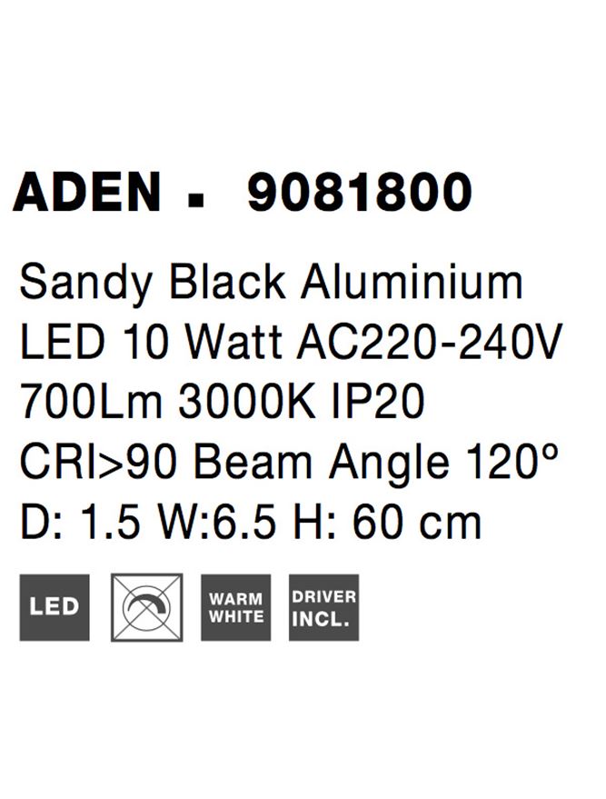 Aplica Nova Luce ADEN 9081800