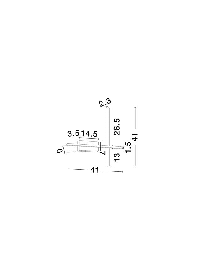 Aplica Nova Luce QUAM 9081815