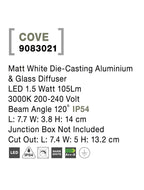 Spot incastrat exterior fatade/trepte Nova Luce COVE 9083021