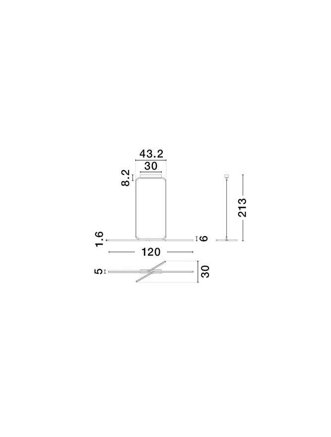 Lustra Nova Luce AKRO 9088119