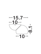 Spot aplicat reglabil Nova Luce LUSA 9088221