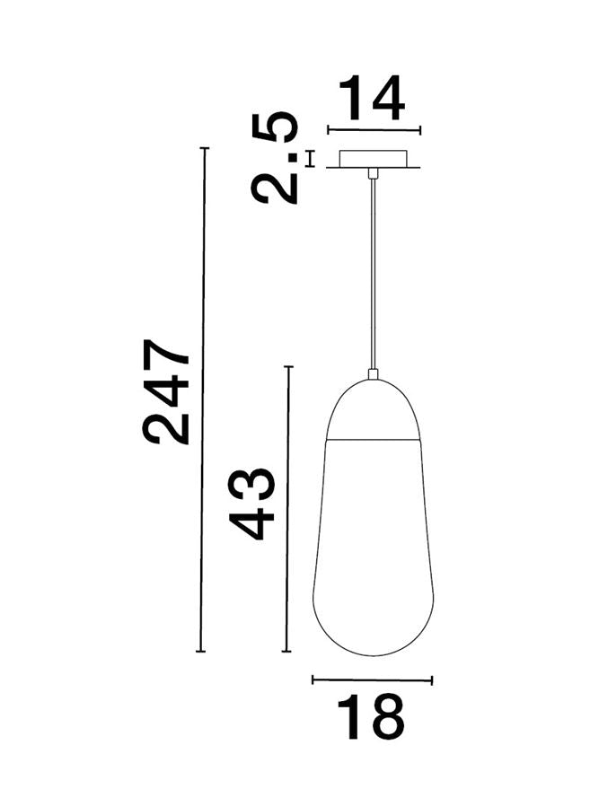 Pendul Nova Luce BLAKY 9092824