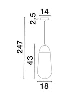 Pendul Nova Luce BLAKY 9092824