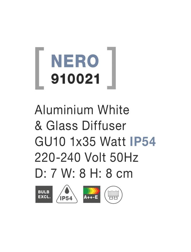 Aplica exterior  Nova Luce NERO 910021