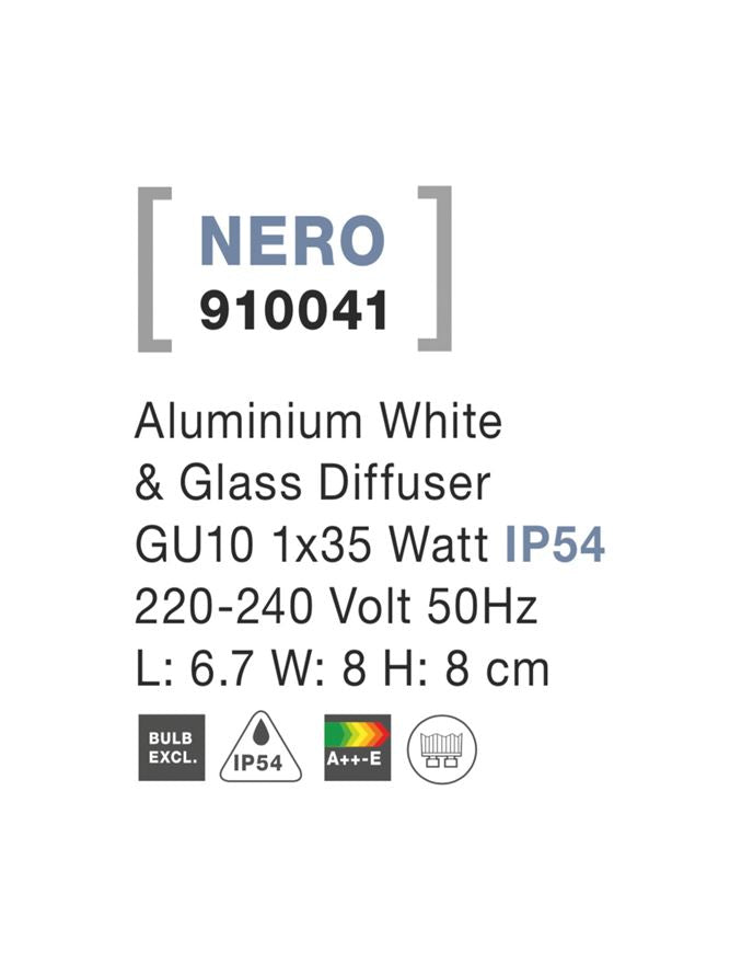 Aplica exterior  Nova Luce NERO 910041