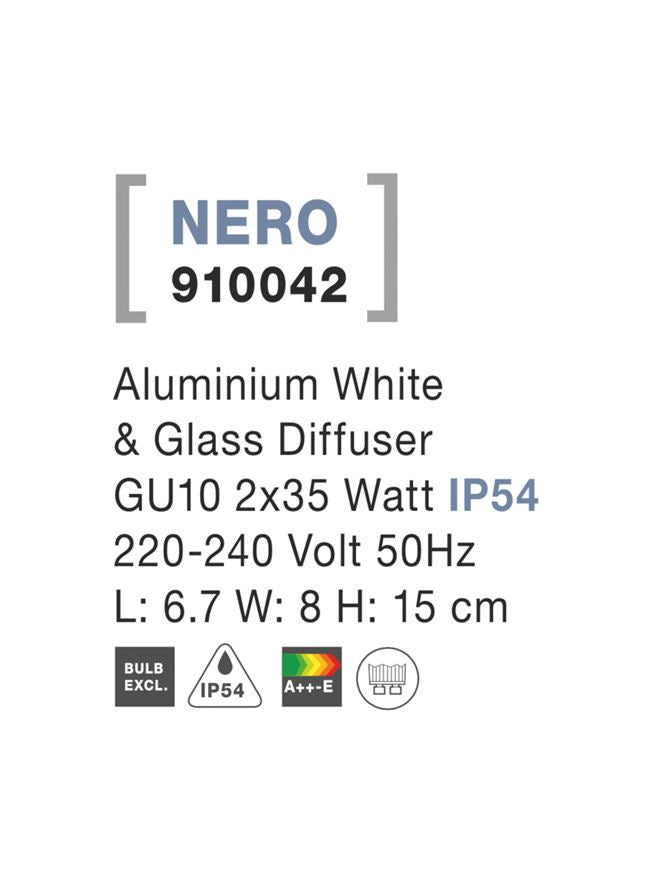 Aplica exterior iluminare sus/jos Nova Luce NERO 910042