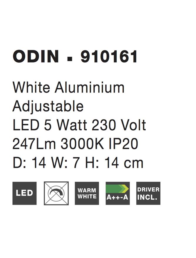 Aplica Nova Luce ODIN 910161